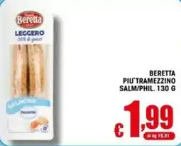 Gesad Supermercati Beretta Più Tramezzino Salm/Phil offerta