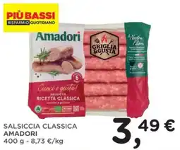 Orvea Salsiccia classica Amadori offerta
