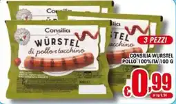 Gesad Supermercati Consilia WÜRSTEL di pollo e tacchino offerta
