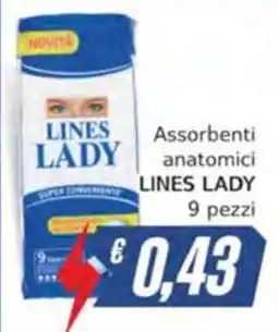 Italy Cash Assorbenti anatomici LINES LADY offerta