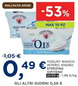 Orvea YOGURT BIANCO INTERO, MAGRO STERZING VIPITENO offerta