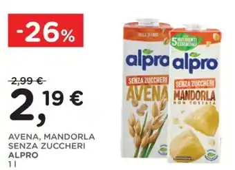 AVENA, MANDORLA SENZA ZUCCHERI ALPRO