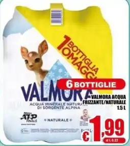 Gesad Supermercati Valmora Acqua Minerale Naturale offerta