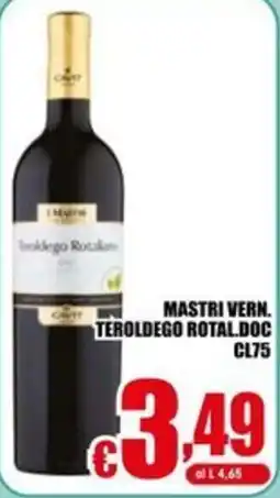 Gesad Supermercati Mastri Vern. Teroldego Rotaliano offerta