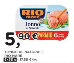 Orvea Tonno al Naturale Rio Mare offerta