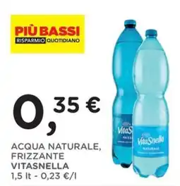 Orvea Acqua naturale, frizzante Vitasnella offerta