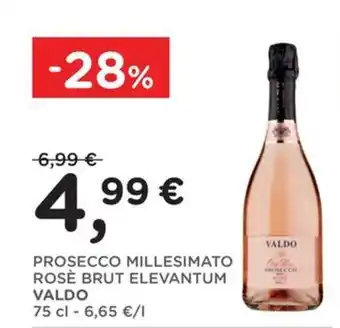 Prosecco millesimato rosè brut elevantum valdo