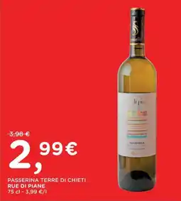 Orvea PASSERINA TERRE DI CHIETI RUE DI PIANE offerta