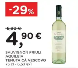 Orvea SAUVIGNON FRIULI AQUILEIA TENUTA CÀ VESCOVO offerta
