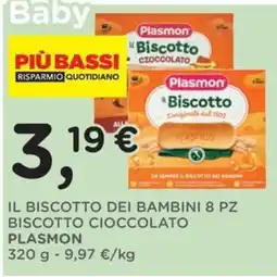 Orvea Il Biscotto dei Bambini Biscotto Cioccolato Plasmon offerta