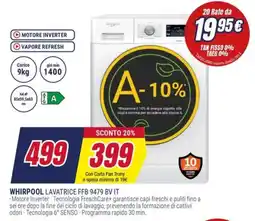 Trony WHIRPOOL LAVATRICE FFB 9479 BV IT offerta
