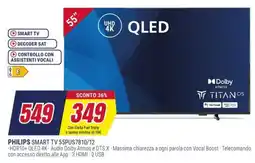Trony PHILIPS SMART TV 55PUS7810/12 offerta