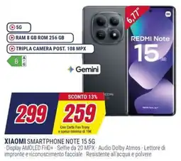 Trony XIAOMI SMARTPHONE NOTE 15 5G offerta