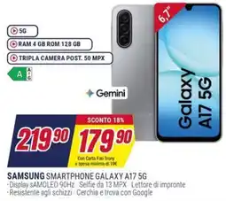 Trony SAMSUNG SMARTPHONE GALAXY A17 5G offerta
