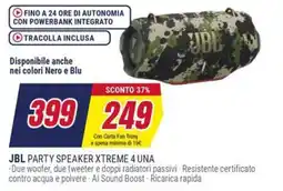 Trony JBL PARTY SPEAKER XTREME 4 UNA offerta