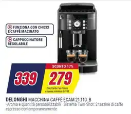 Trony DELONGHI MACCHINA CAFFÈ ECAM 21.110 .B offerta