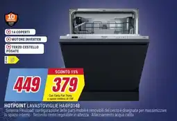 Trony HOTPOINT LAVASTOVIGLIE HA4IFD14B offerta
