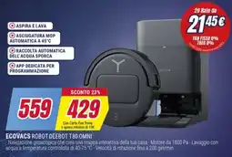 Trony ECOVACS ROBOT DEEBOT T80 OMNI offerta