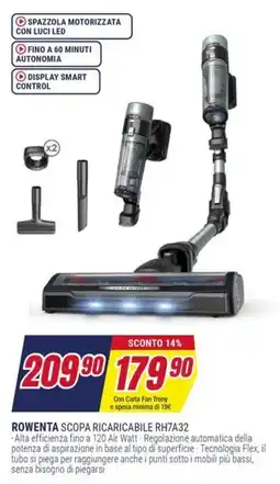 Trony ROWENTA SCOPA RICARICABILE RH7A32 offerta