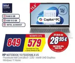 Trony HP NOTEBOOK 15-FD2026NLX U5 offerta