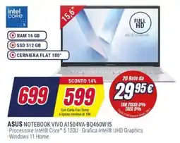 Trony ASUS NOTEBOOK VIVO A1504VA-BQ460W I5 offerta
