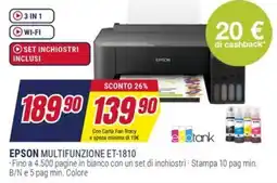 Trony EPSON MULTIFUNZIONE ET-1810 offerta
