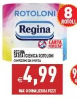 Pim Supermercati Regina carta igienica rotoloni offerta