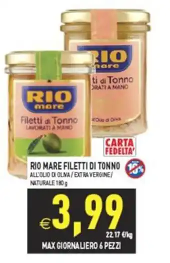 RIO MARE FILETTI DI TONNO