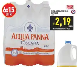 Pim Supermercati Acqua Panna Toscana offerta