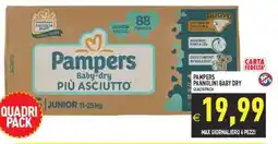 Pim Supermercati Pampers Baby-dry PIÙ ASCIUTTO offerta