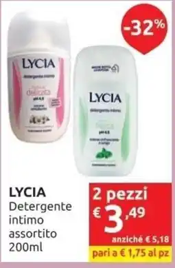 PiùMe LYCIA Detergente intimo offerta