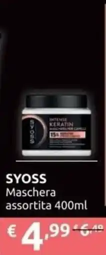 PiùMe Syoss maschera offerta