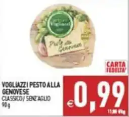 Pim Supermercati Vogliazzi Pesto alla Genovese offerta