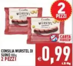 Pim Supermercati Consilia Würstel di suino offerta