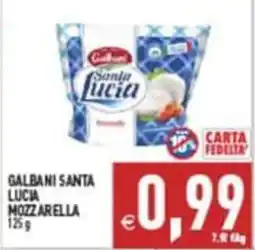 Pim Supermercati Galbani Santa Lucia Mozzarella offerta