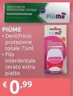 PiùMe PIÙME Dentifricio protezione totale offerta