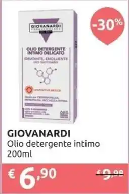 PiùMe GIOVANARDI Olio detergente intimo offerta
