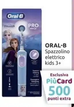 PiùMe Oral-b spazzolino elettrico kids 3+ offerta