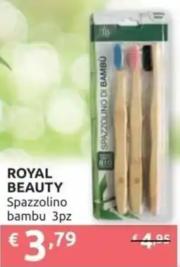 PiùMe ROYAL BEAUTY Spazzolino bambu offerta