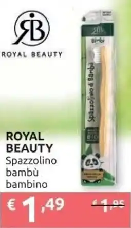 PiùMe ROYAL BEAUTY Spazzolino bambù bambino offerta