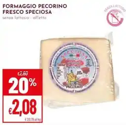 Pan Formaggio Pecorino Fresco Speciosa offerta