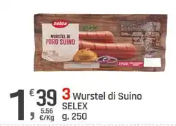 Supermercati Dok Wurstel di Suino SELEX offerta