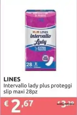 PiùMe LINES intervallo Lady offerta