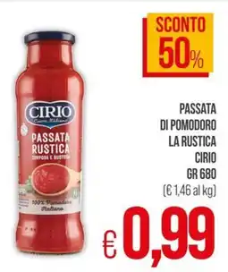 PrestoFresco Passata Rustica Cirio offerta