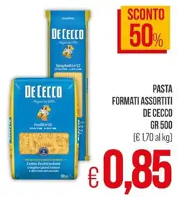 PrestoFresco Pasta formati assortiti De Cecco offerta
