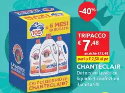 Ipersoap Detersivo lavatrice liquido Chanteclair offerta