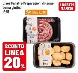 Iper La Grande Linea panati e preparazioni di carne senza glutine iper offerta