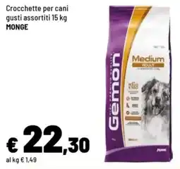 Iper La Grande Crocchette per cani gusti assortiti MONGE offerta