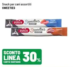 Iper La Grande Snack per cani sweeties offerta