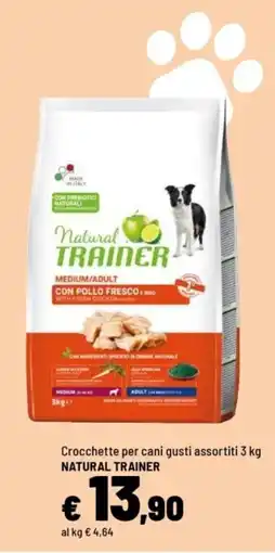 Iper La Grande Crocchette per cani gusti assortiti NATURAL TRAINER offerta
